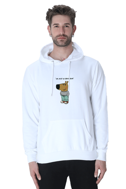 Unisex Hooded Sweatshirt - "I Am Just a Chill Guy" Meme Print