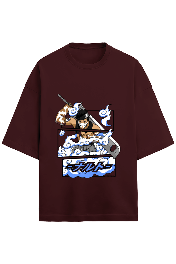 Unisex Terry Oversized T-Shirt - Kakashi Naruto Anime Print