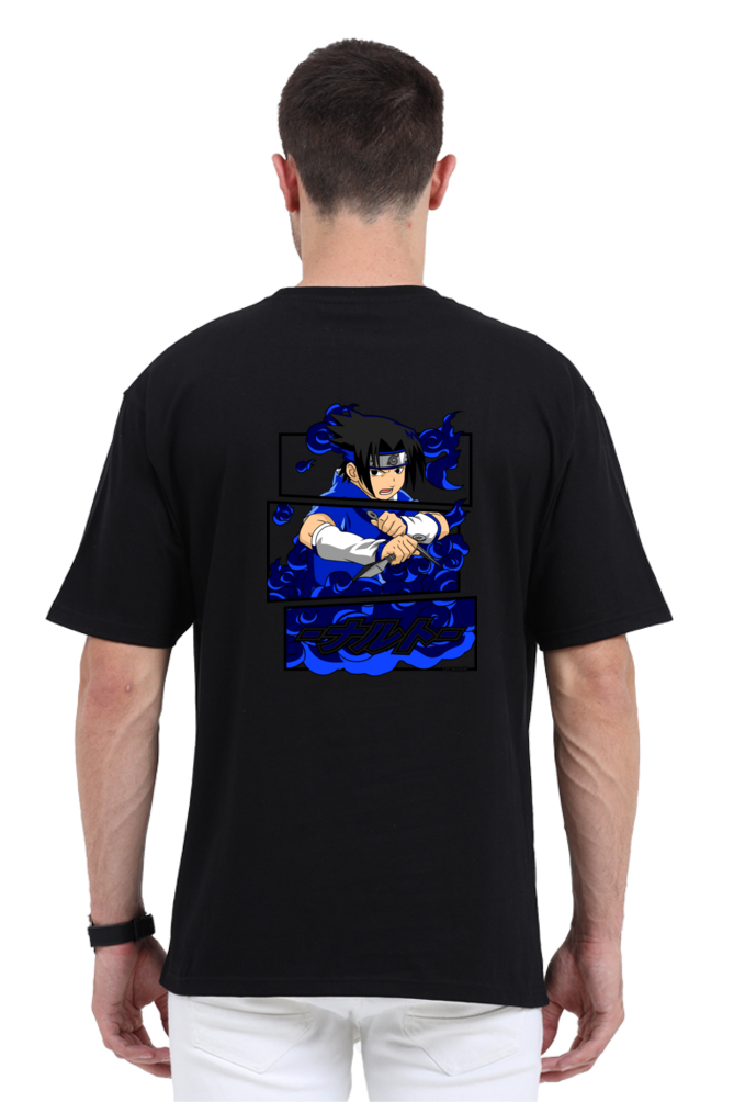 Unisex Oversized Standard T-Shirt Sasuke Uchiha Anime Print