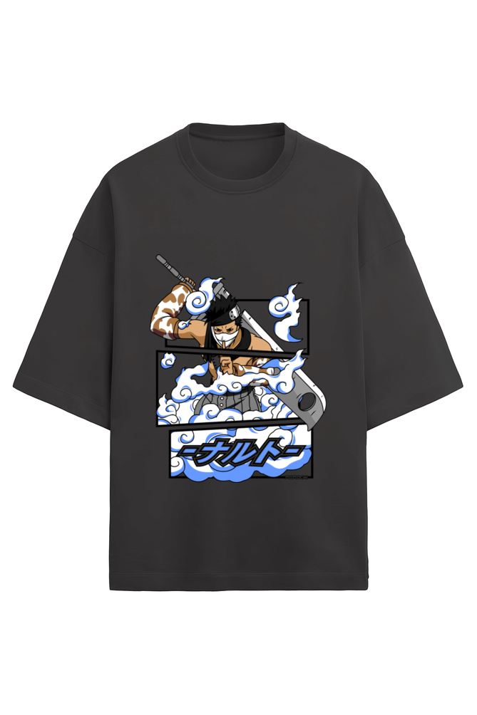 Unisex Terry Oversized T-Shirt - Kakashi Naruto Anime Print