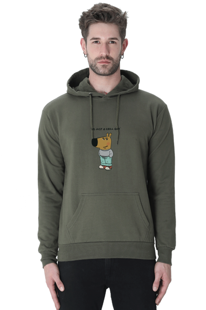 Unisex Hooded Sweatshirt - "I Am Just a Chill Guy" Meme Print