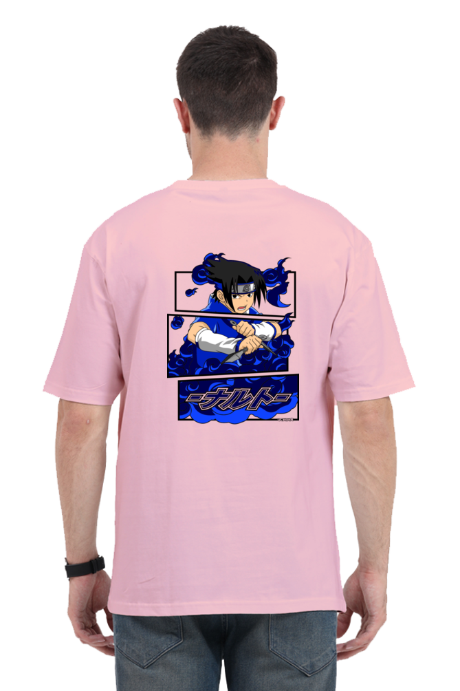 Unisex Oversized Standard T-Shirt Sasuke Uchiha Anime Print