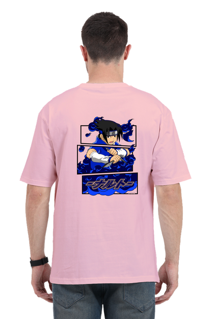 Unisex Oversized Standard T-Shirt Sasuke Uchiha Anime Print