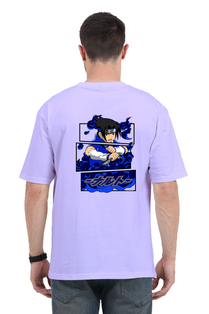 Unisex Oversized Standard T-Shirt Sasuke Uchiha Anime Print