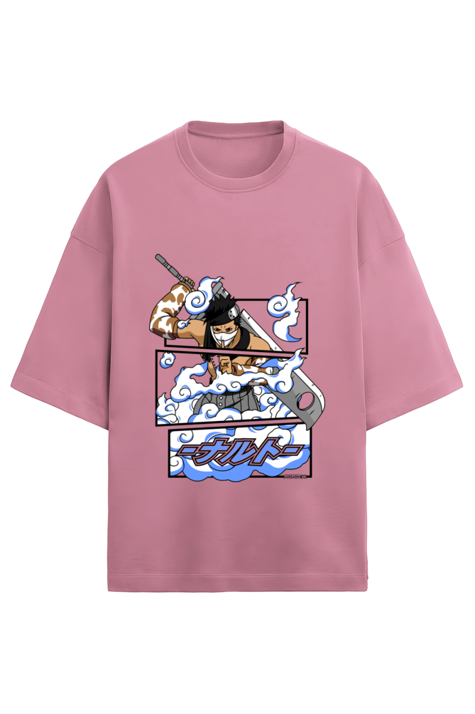 Unisex Terry Oversized T-Shirt - Kakashi Naruto Anime Print